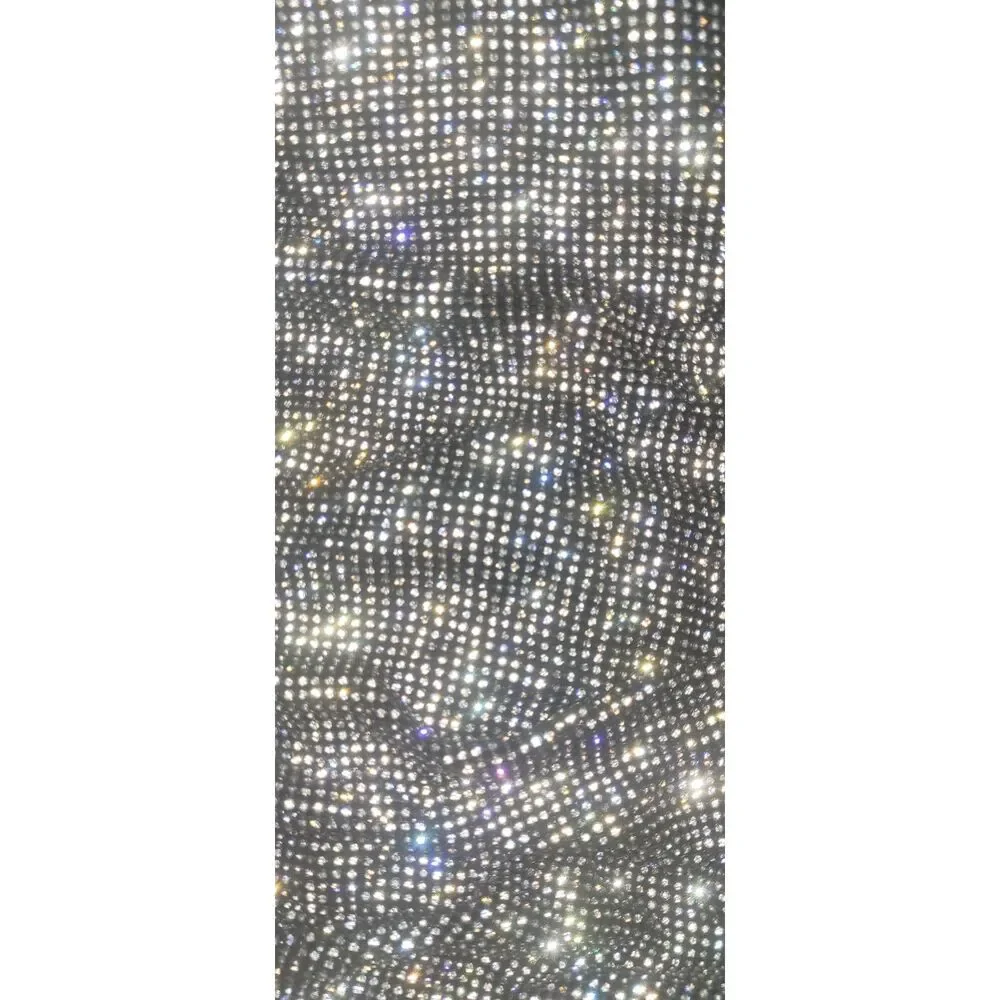 Olivaceous Rhinestone Slouch Over Knee Boots Crystal Sparkle Women's Size 6.5